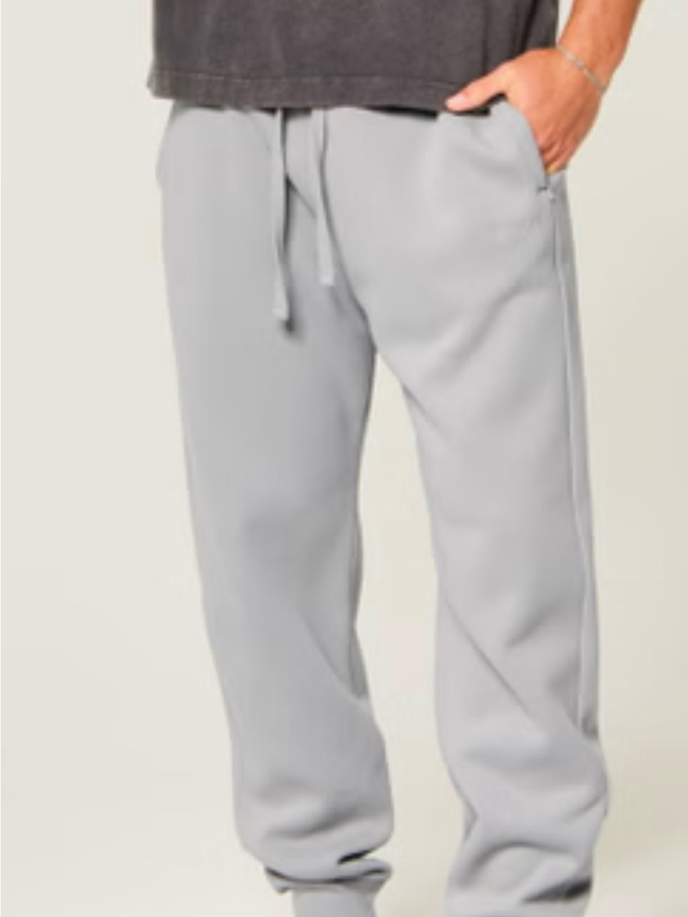 Men’s Hollister Classic Grey Joggers Size Medium